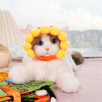 Cute Sunflower Dog And Cat Hat