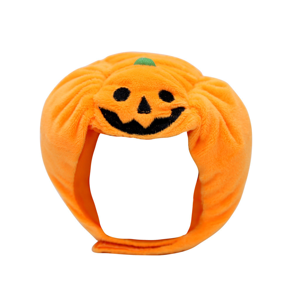 Halloween With Pumpkin Hats For Cats And Dogs