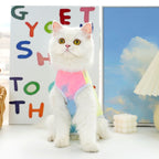 Solid Color Striped Cat Neuter Suit, Dog And Cat Clothes