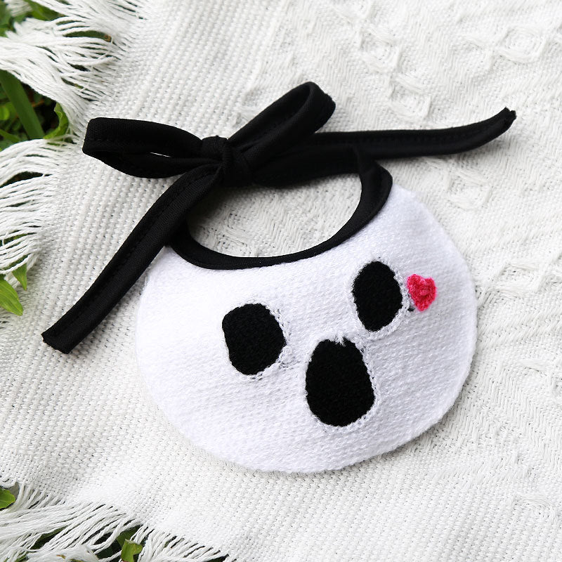 Halloween-Themed Pet Bibs With Elastic Drawstring
